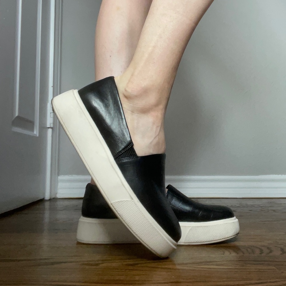 Vince Camuto slip on platform loafer